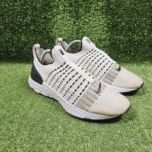 Nike React Phantom Run Flyknit 2 White Black Athletic Sneakers CJ0277-100 Mens 9